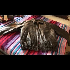 NWOT Genuine black leather jacket